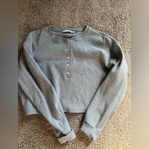 Small grey long sleeve.